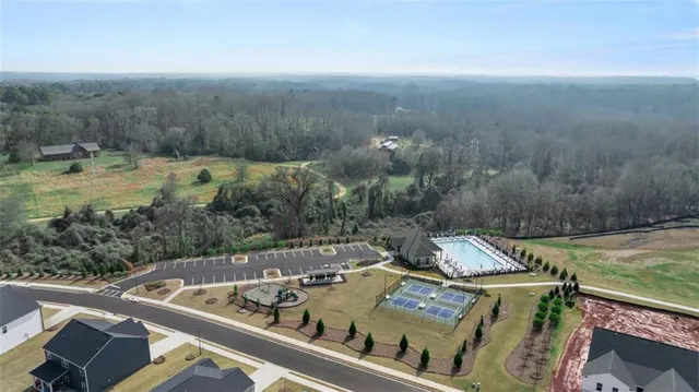 a view of a swimming pool and a terrace