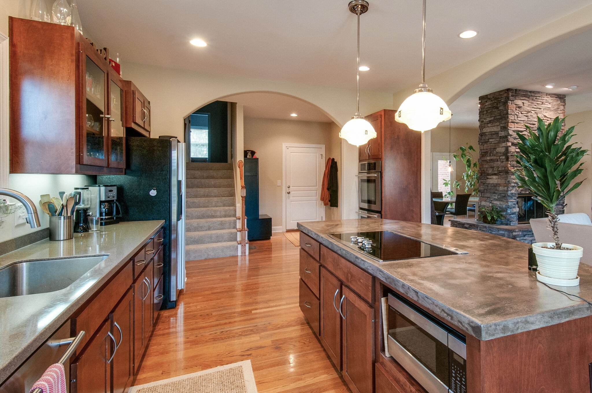 200 Ridgewater Way Mount Juliet, TN 37122 - Photo 13 of 37 a kitchen with stainless steel appliances granite countertop a sink a oven and a wooden floors