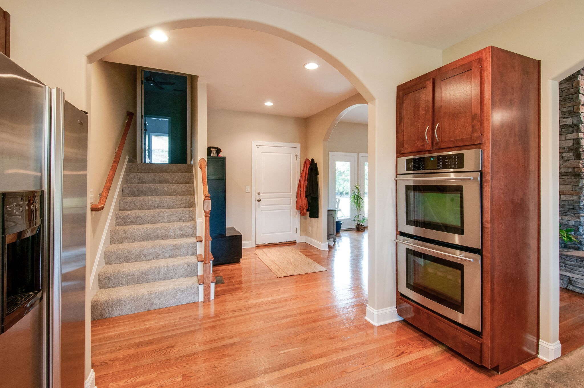 200 Ridgewater Way Mount Juliet, TN 37122 - Photo 14 of 37 a view of an entryway with wooden floor and a living room