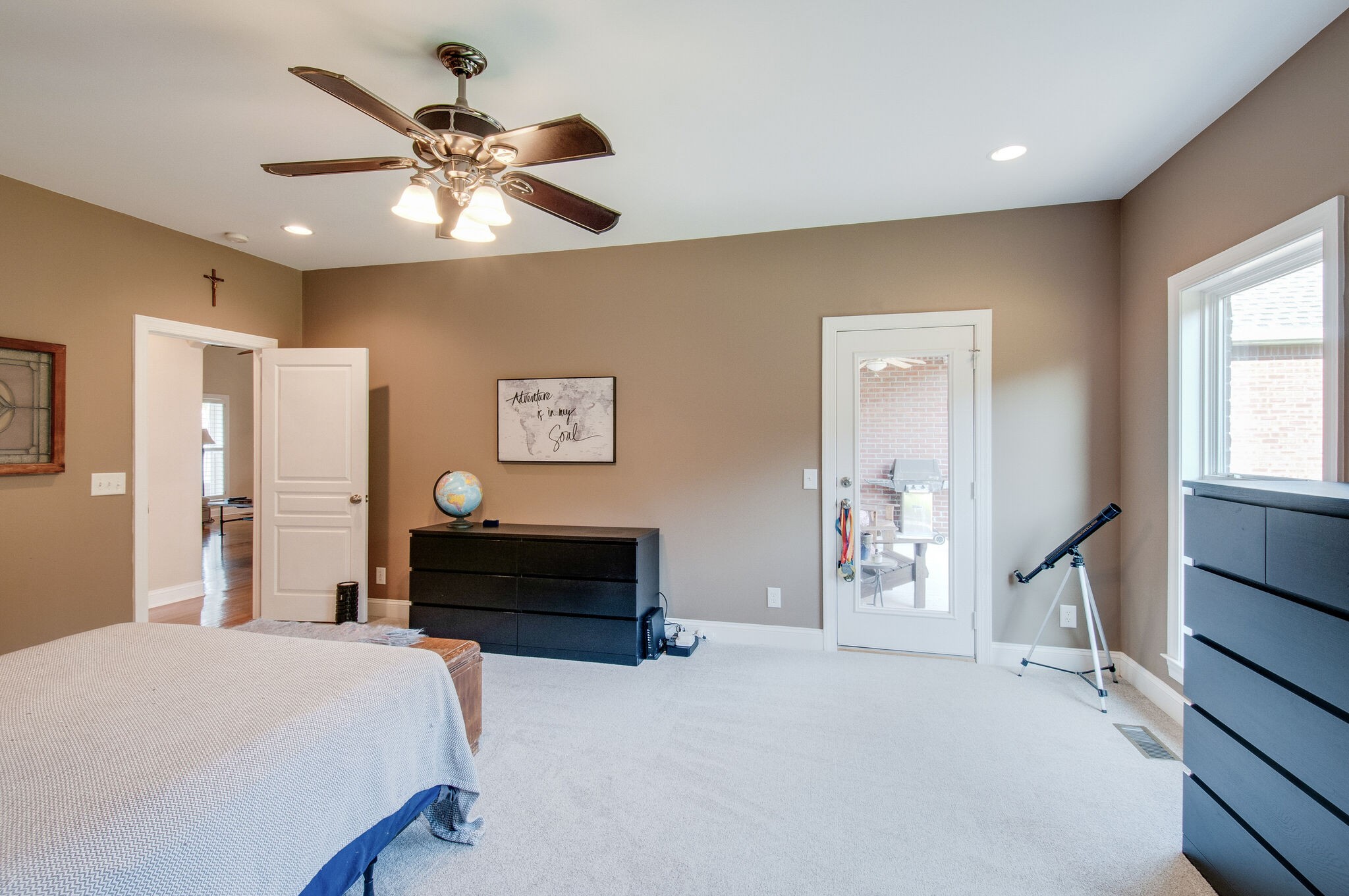 200 Ridgewater Way Mount Juliet, TN 37122 - Photo 20 of 37 a bedroom with a bed and a chandelier