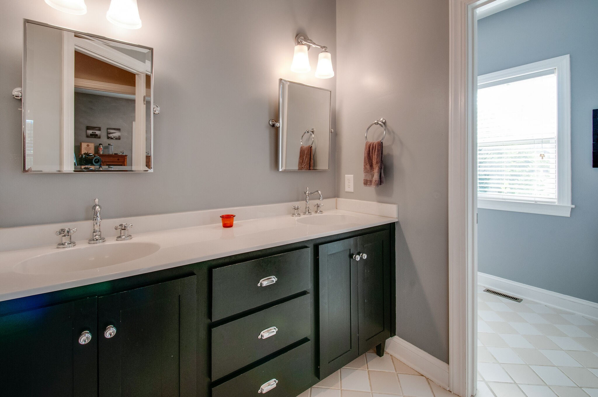 200 Ridgewater Way Mount Juliet, TN 37122 - Photo 24 of 37 a bathroom with a double vanity sink and a mirror