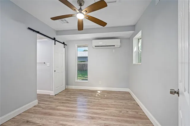 wooden floor in an empty room