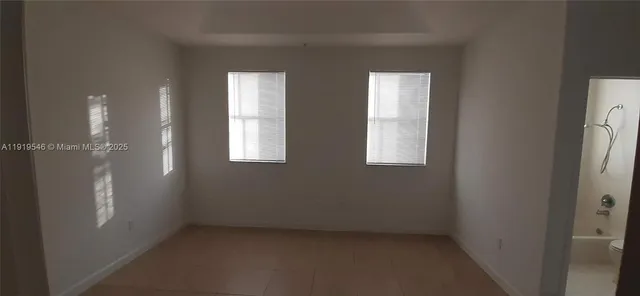 a view of an empty room