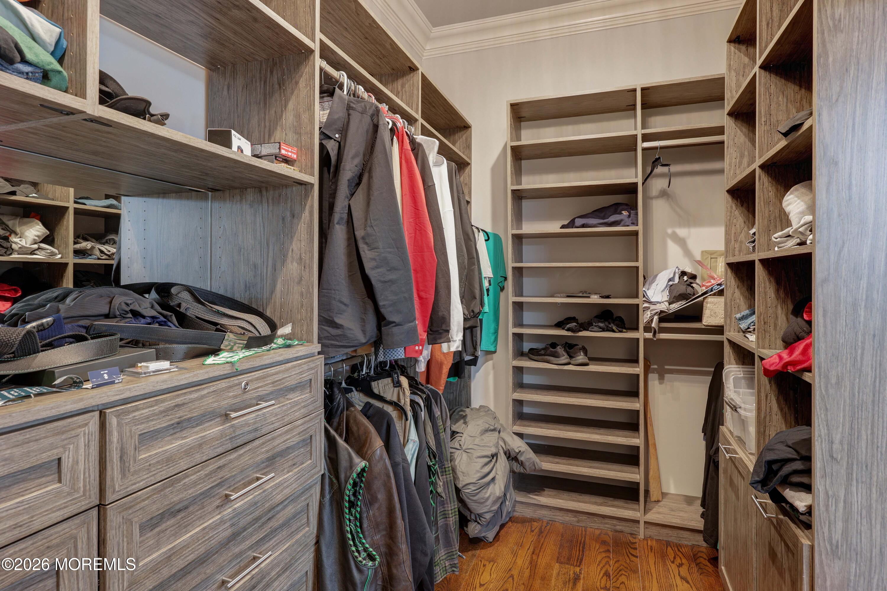 786 Holly Berry Lane Brick, NJ 08724 - Photo 23 of 52 a view of walk in closet with clothes and shoes