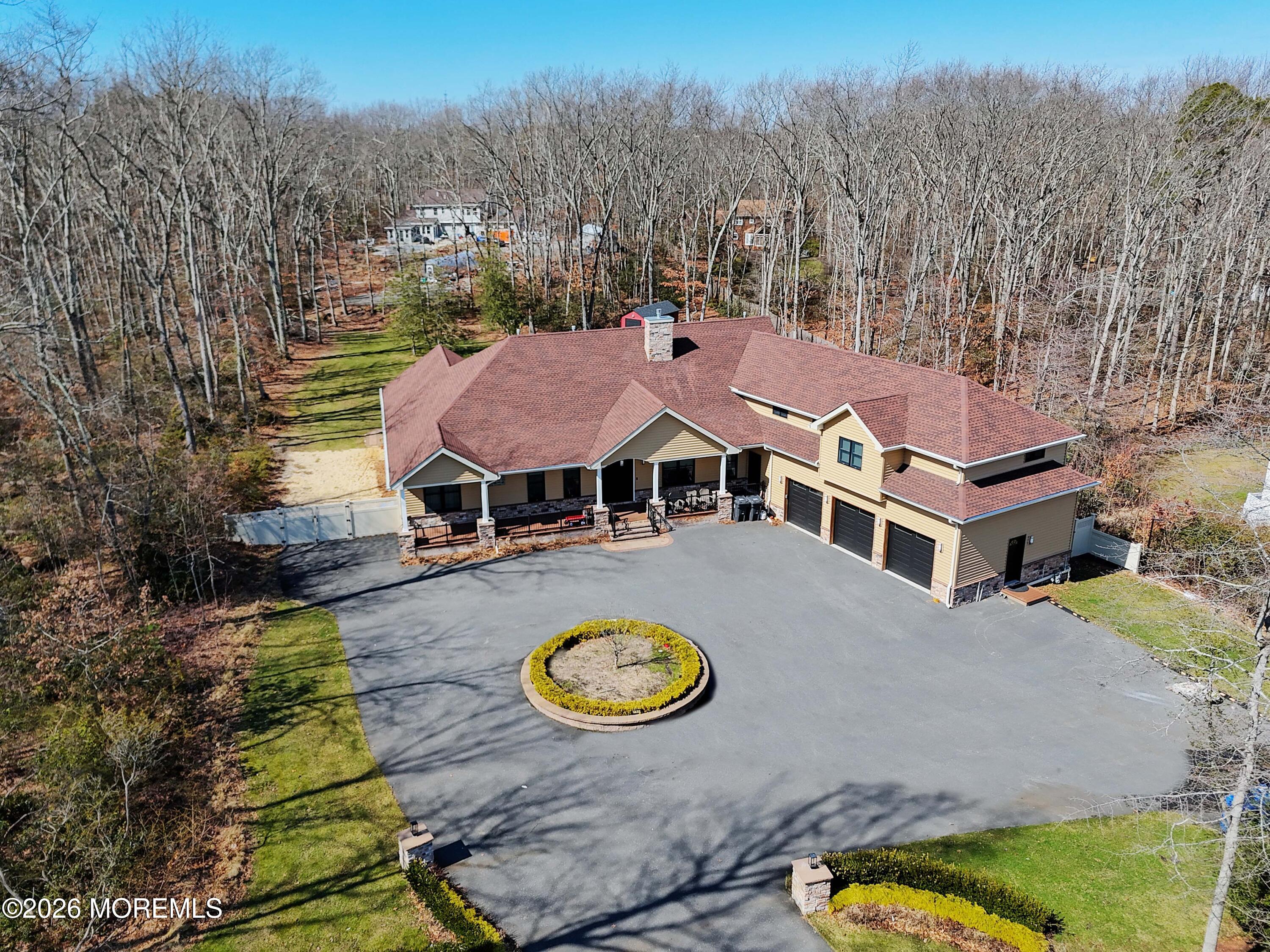 786 Holly Berry Lane Brick, NJ 08724 - Photo 43 of 52 an aerial view of a house with swimming pool and ocean view
