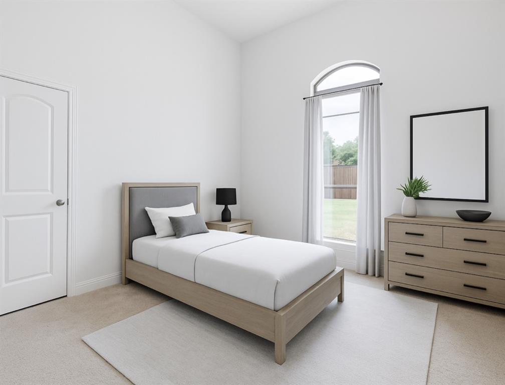 2610 Meadow Ridge Drive Prosper, TX 75078 - Photo 25 of 32 a bedroom with a bed and a window