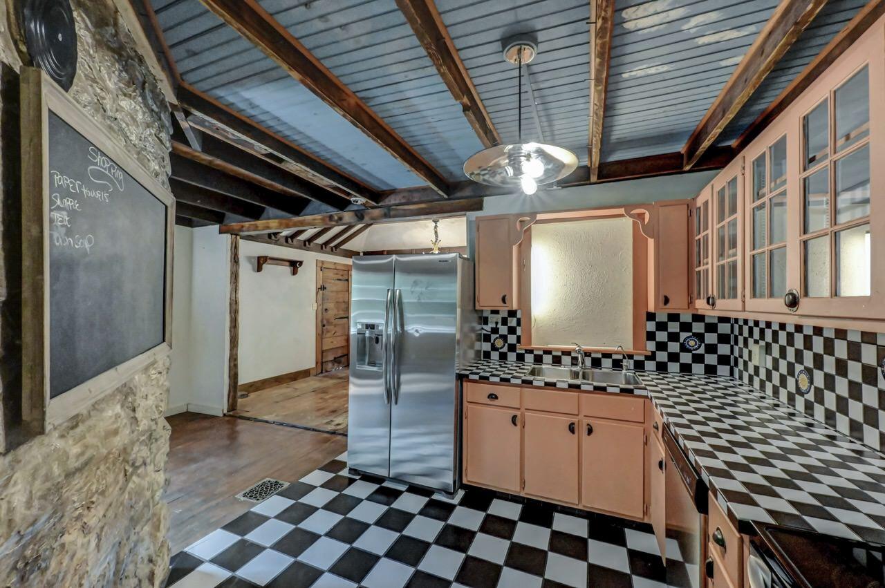 2285 Bear Town Road Canadensis, PA 18325 - Photo 28 of 58 a bathroom with a sink a mirror and shower