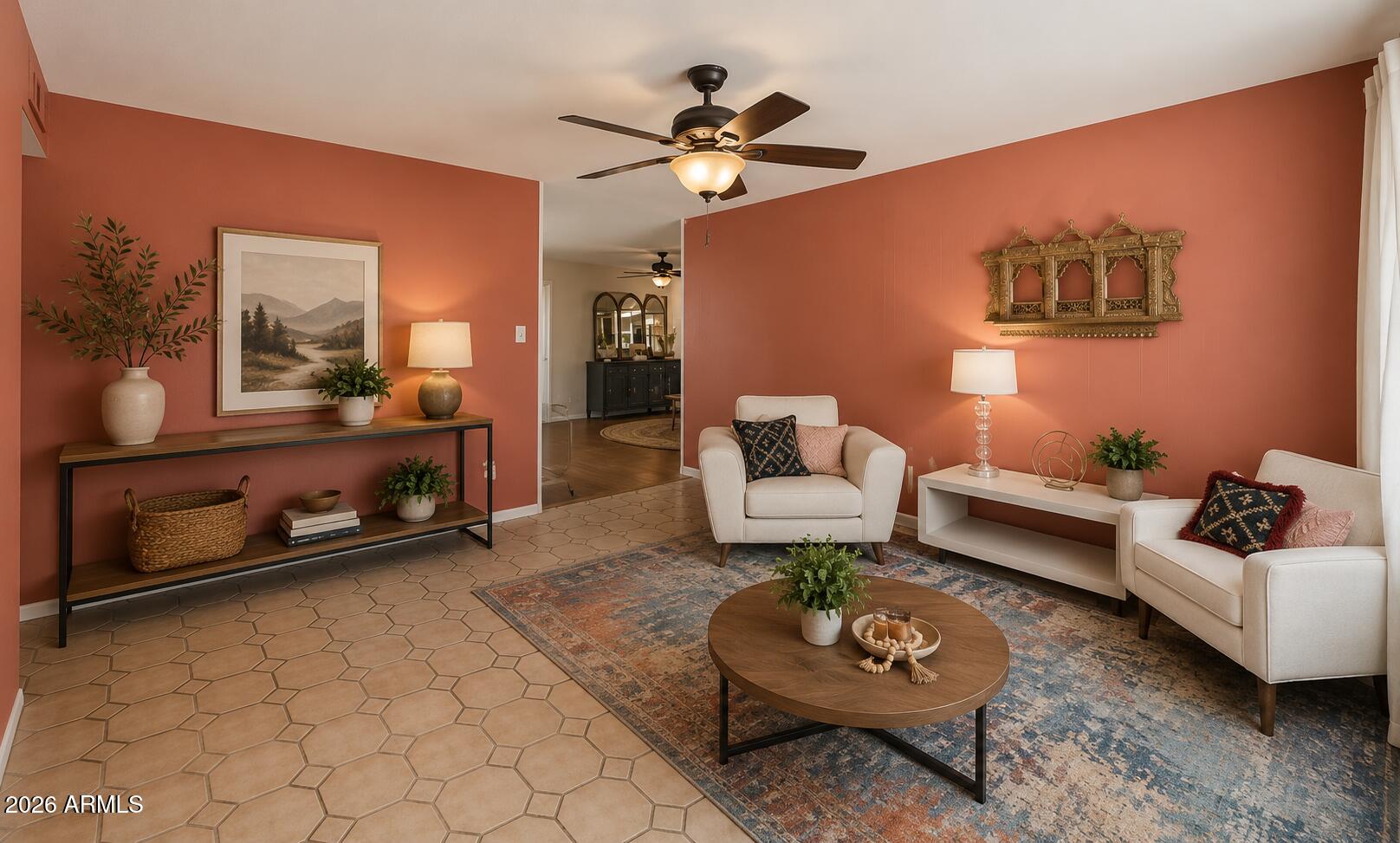 2302 West Berridge Lane Phoenix, AZ 85015 - Photo 11 of 59 Virtual Staged Front Living Room