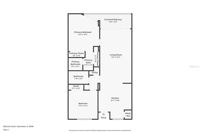 $218,500 | 900 Cove Cay Drive, Unit 6E, Clearwater, FL 33760