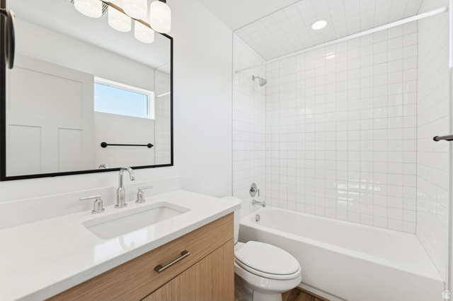 252 North Main Street Bountiful, UT 84010 - Photo 26 of 34 Bathroom with vanity and bathtub / shower combination