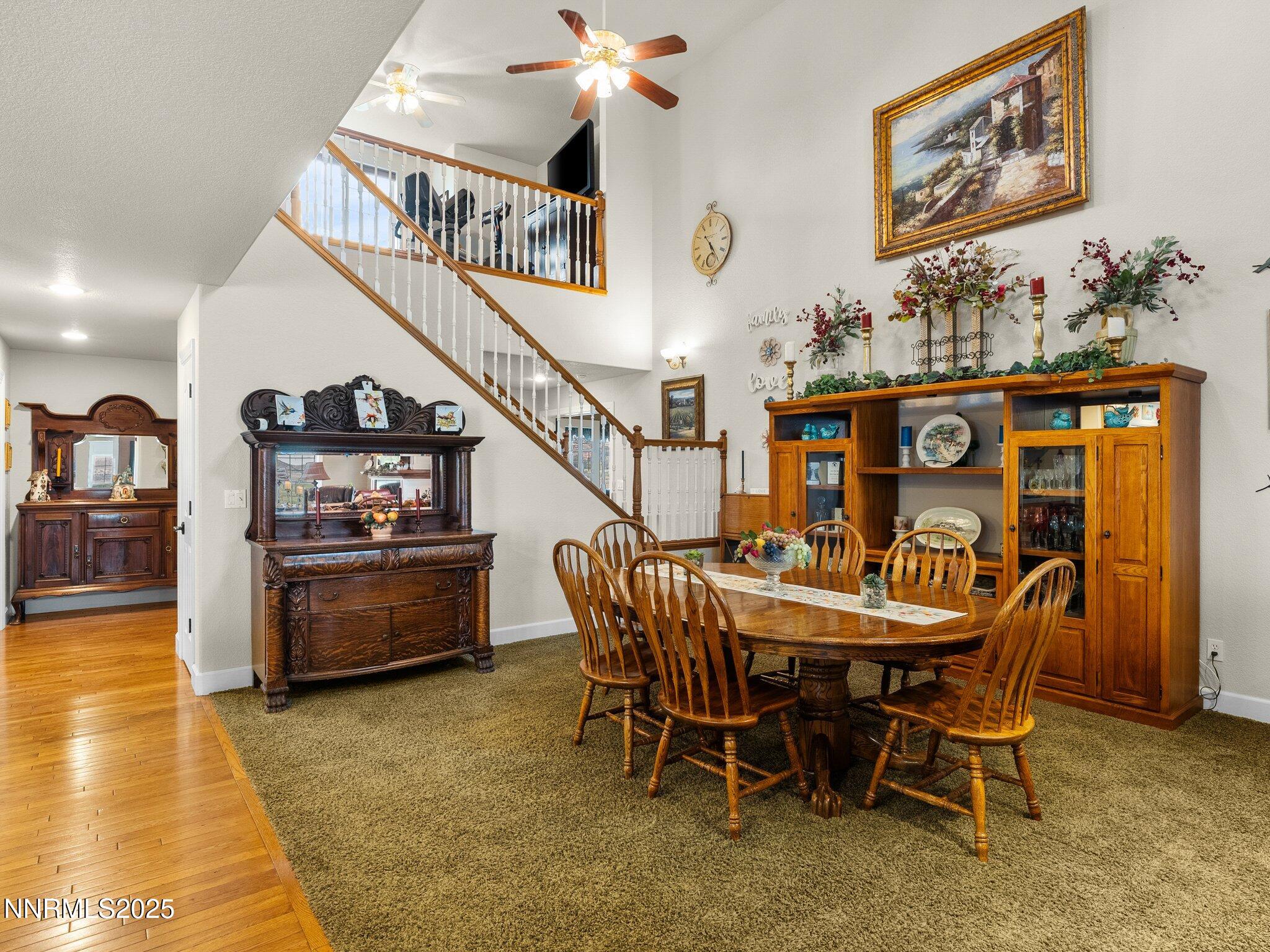 801 Larson Lane Coleville, CA 96107 - Photo 10 of 37 a view of a dining room and kitchen with furniture and a kitchen
