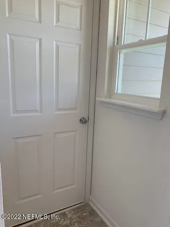 a view of front door