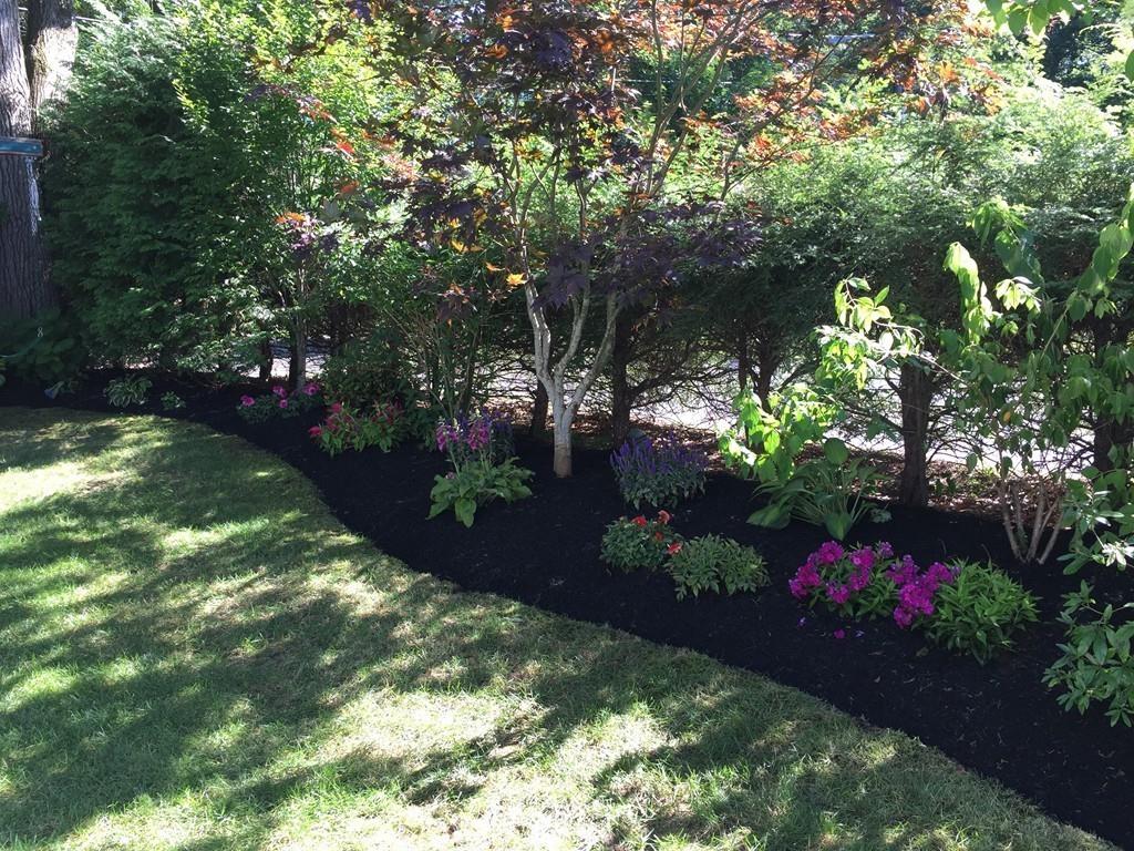 8 Fiske Road Wellesley, MA 02481 - Photo 20 of 21 a view of a garden with a flower garden