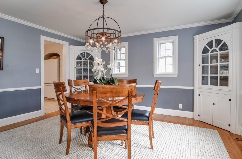 8 Fiske Road Wellesley, MA 02481 - Photo 8 of 21 a view of a dining room with furniture window and wooden floor