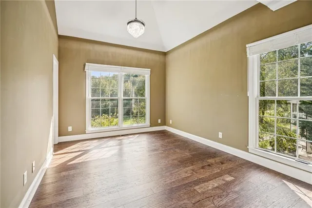 a view of an empty room