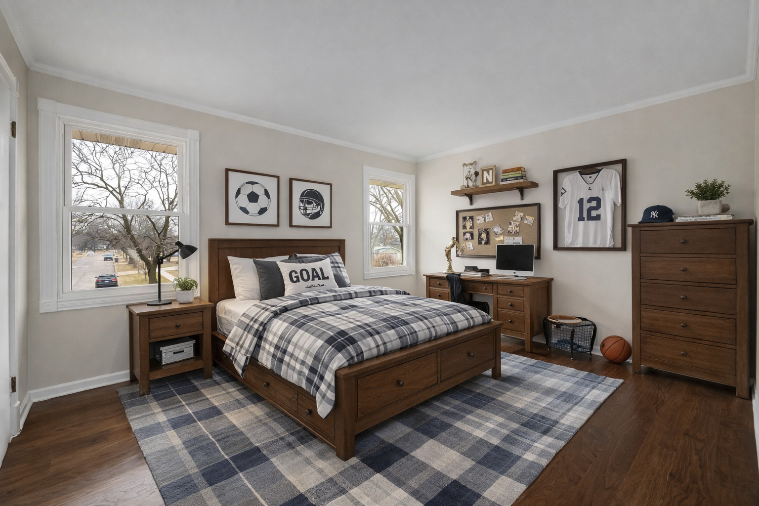 7804 Rohrer Drive Downers Grove, IL 60516 - Photo 14 of 28 a bedroom with a bed and dresser