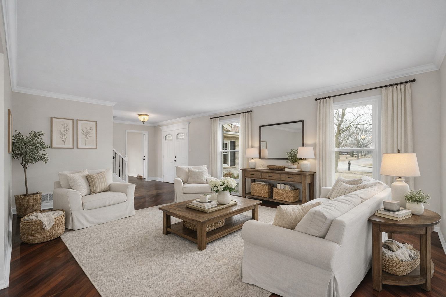 7804 Rohrer Drive Downers Grove, IL 60516 - Photo 2 of 28 a living room with furniture and a large window