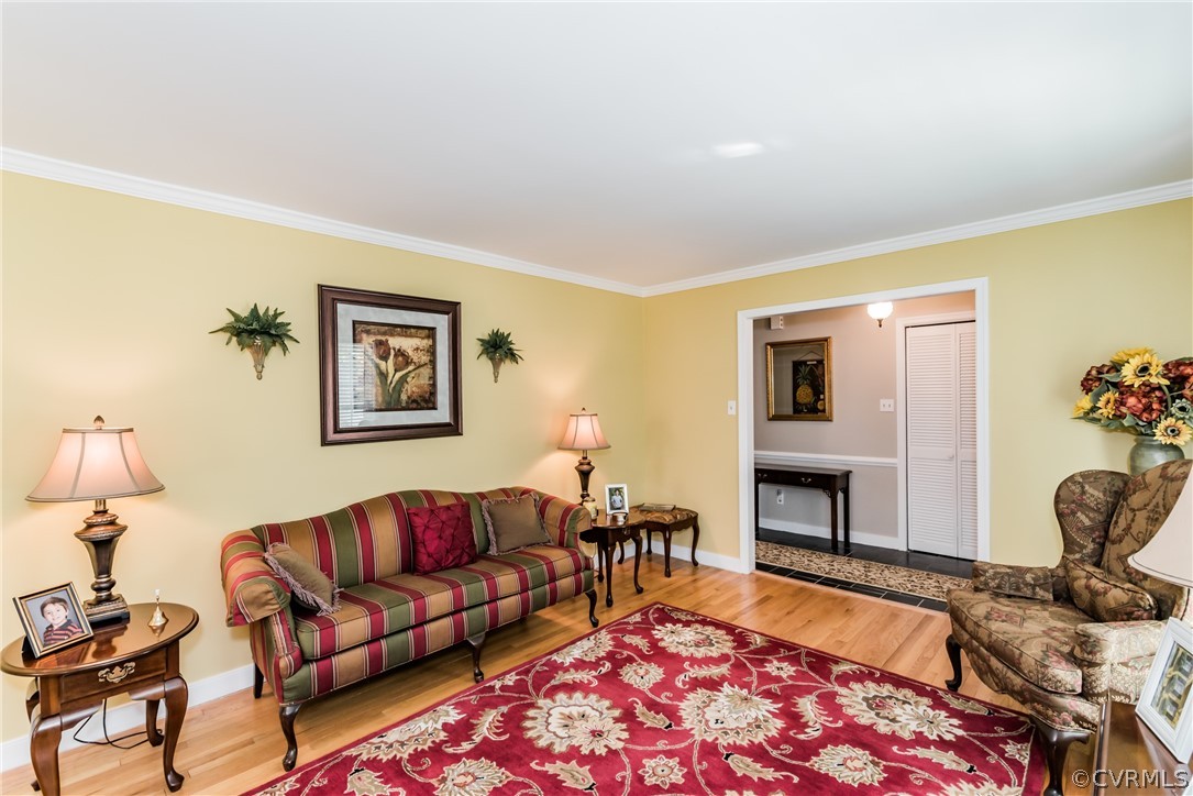 4401 Dunraven Road Chesterfield, VA 23236 - Photo 11 of 35 a living room with furniture and a fireplace