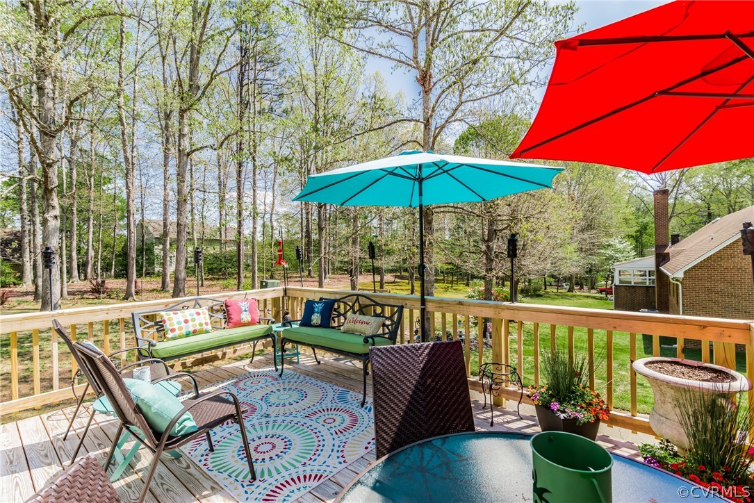 4401 Dunraven Road Chesterfield, VA 23236 - Photo 29 of 35 a view of an outdoor sitting area with furniture and backyard