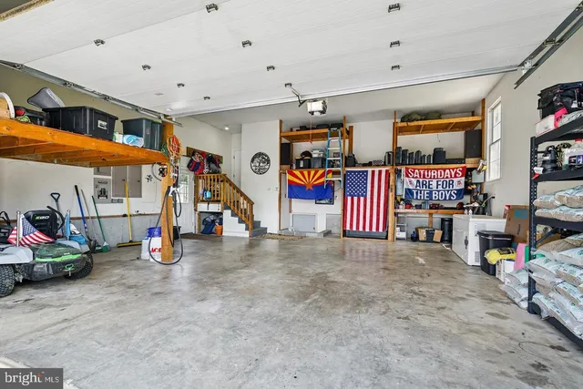a view of a big room with gym equipment