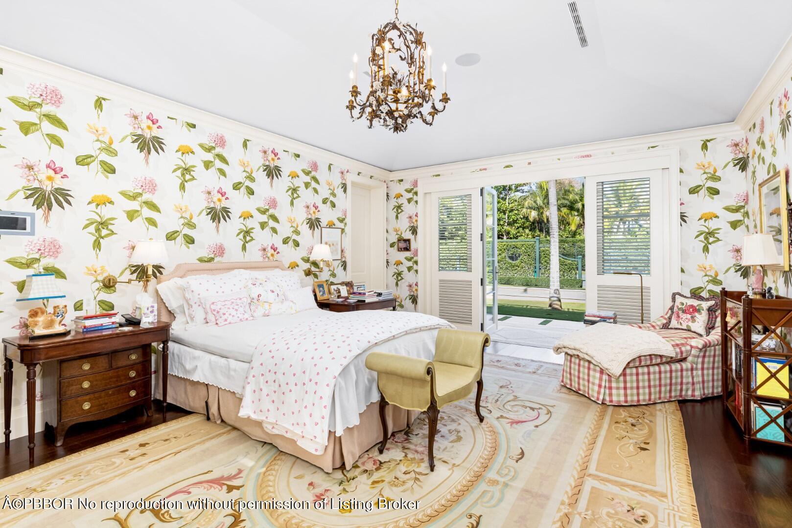 710 South County Road Palm Beach, FL 33480 - Photo 40 of 69 a bedroom with a bed and a couch
