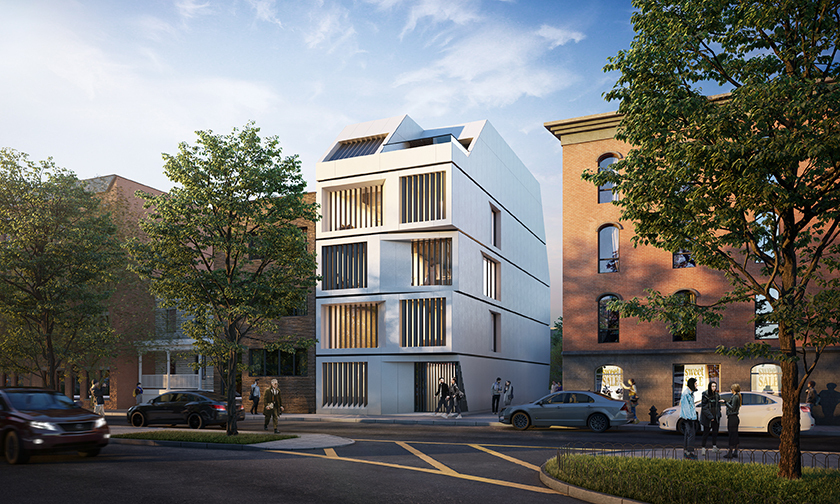 137 Carlton Avenue, Unit 2 Brooklyn, NY 11205 - Photo 1 of 1 a front view of a building with lot of cars and trees