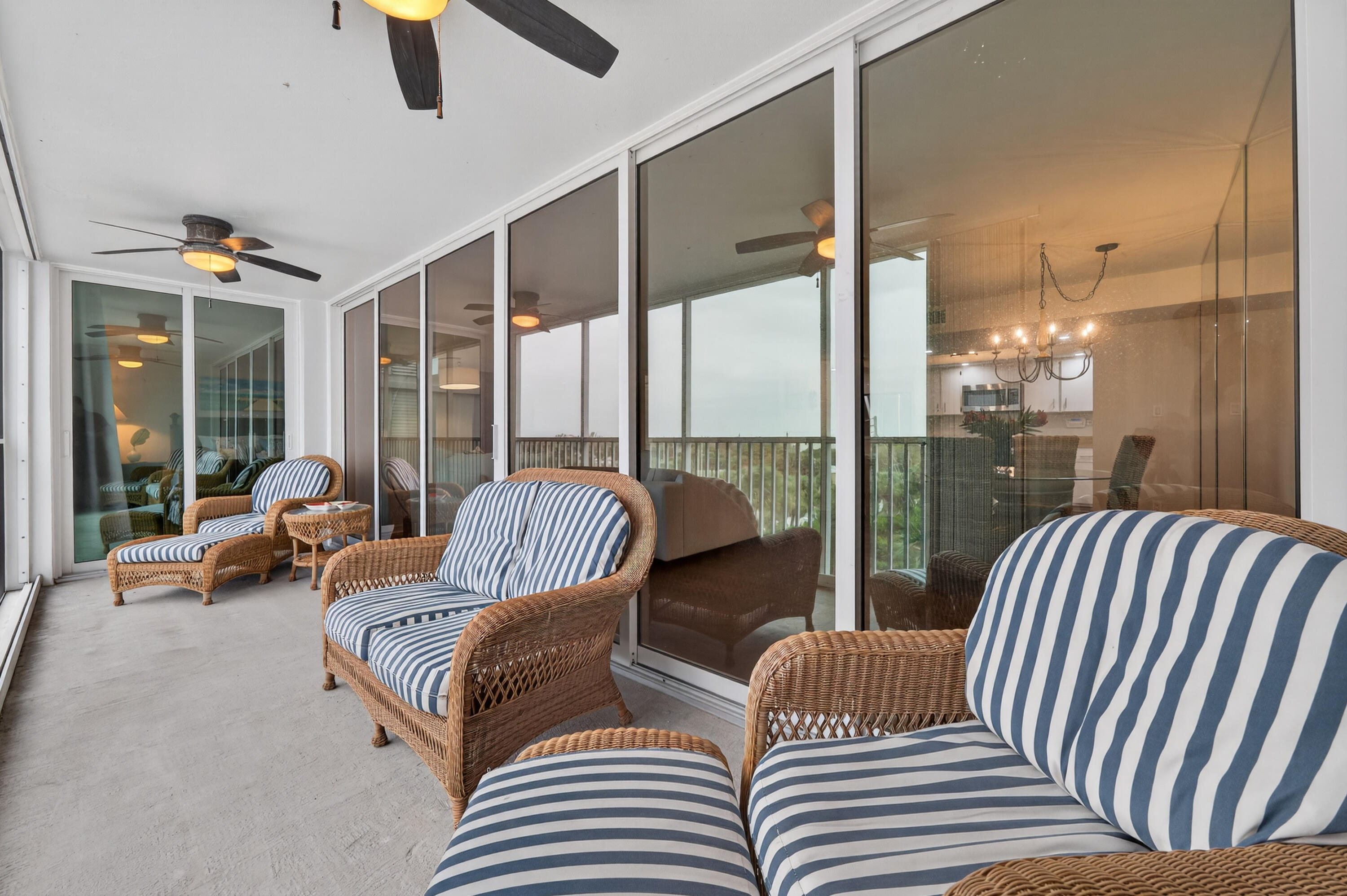 669 Northeast Plantation Road, Unit 308 Jensen Beach, FL 34957 - Photo 17 of 39 screened patio