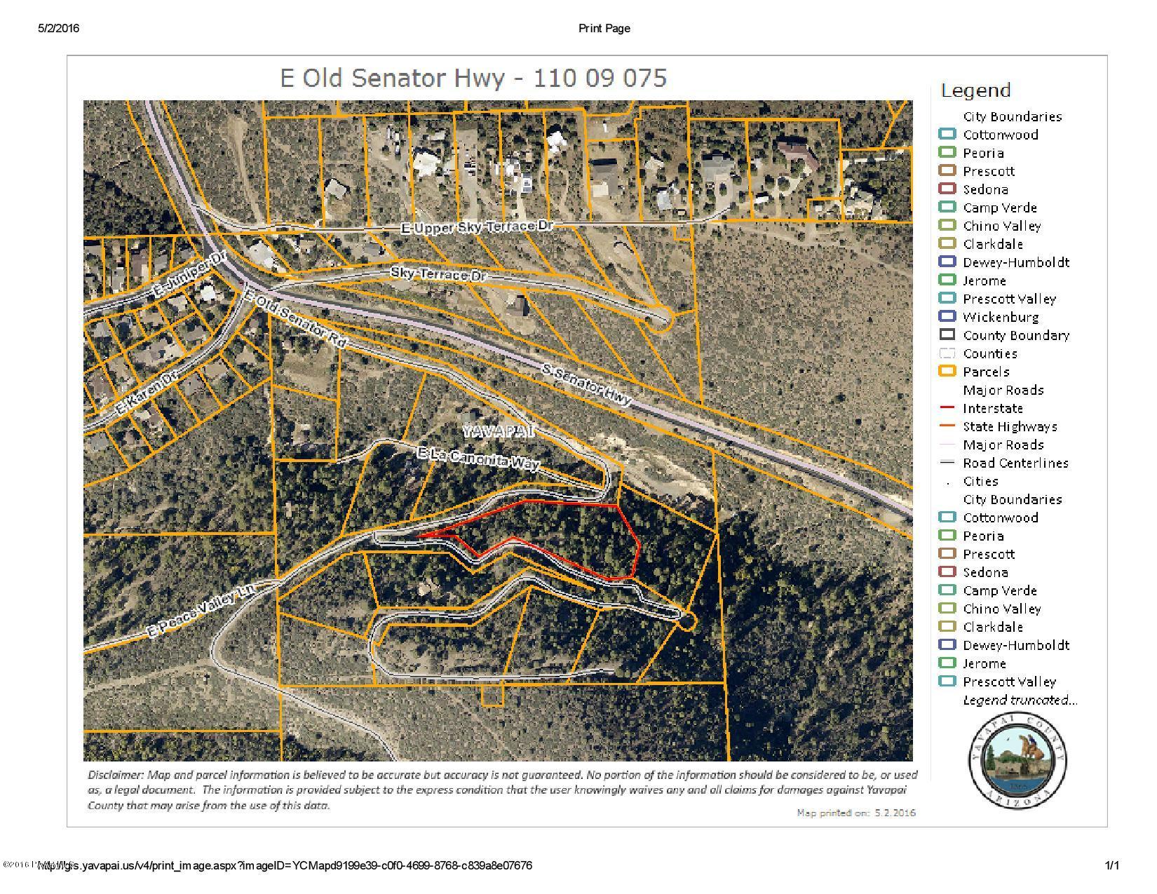 - - East Old Senator Road Prescott, AZ 86303 - Photo 8 of 8 Satellite map-jpg