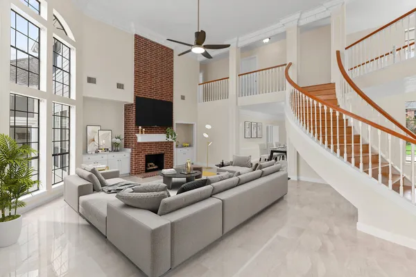 a white bath tub sitting next to a window