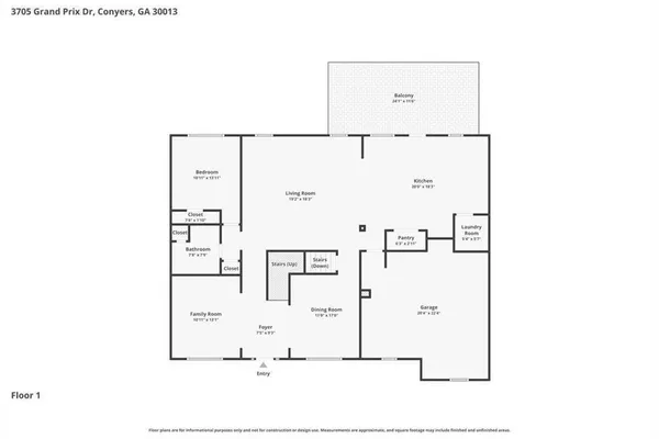 $589,000 | 3705 Grand Prix Drive Northeast, Conyers, GA 30013