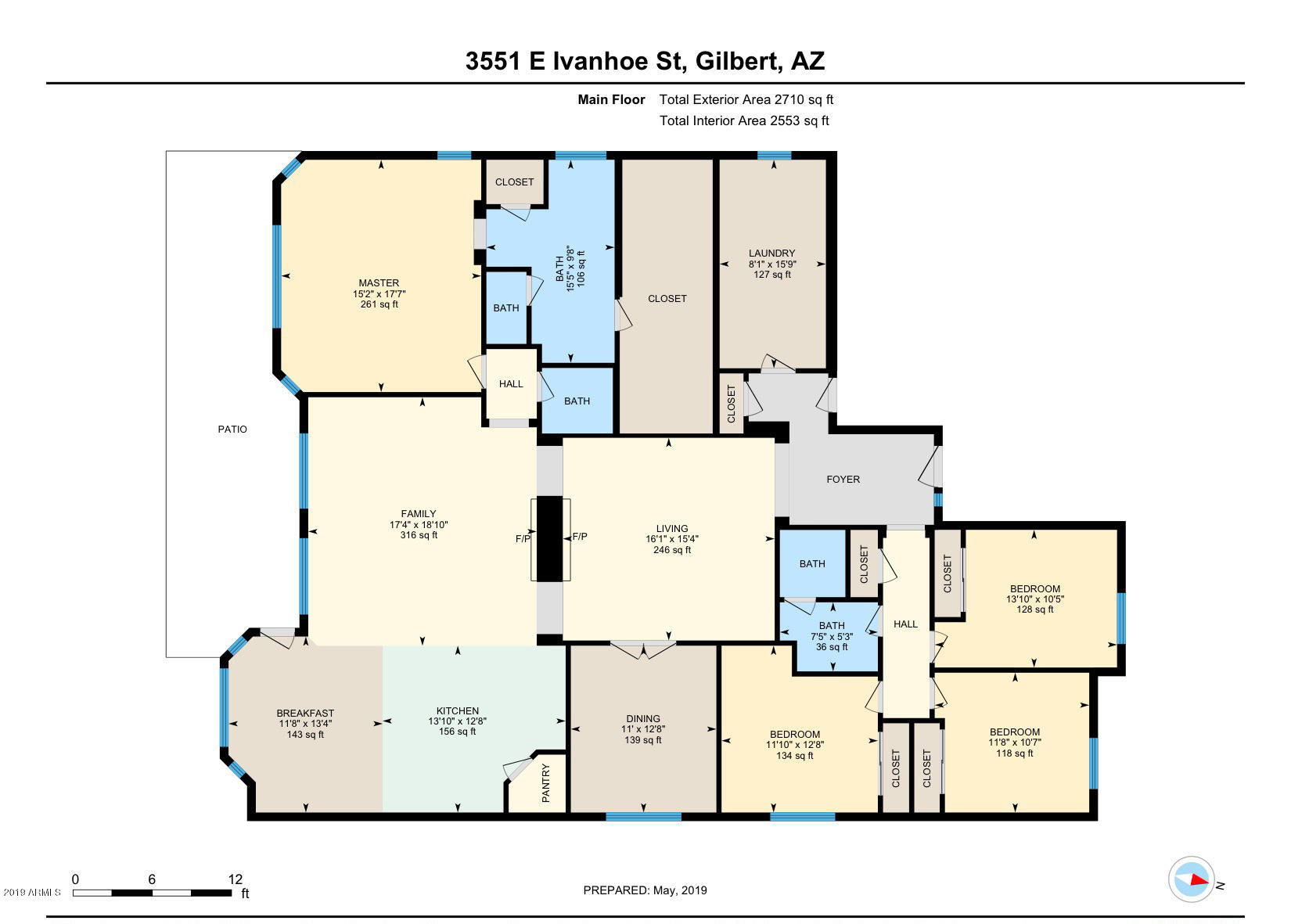 3551 East Ivanhoe Street Gilbert, AZ 85295 - Photo 44 of 44 3551 E Ivanhoe St - floor plan
