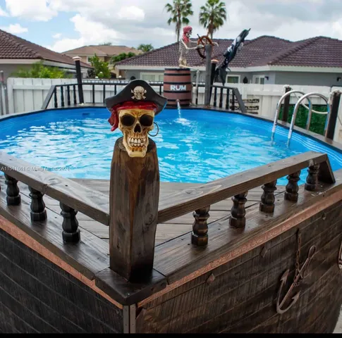 a view of a volley ball court