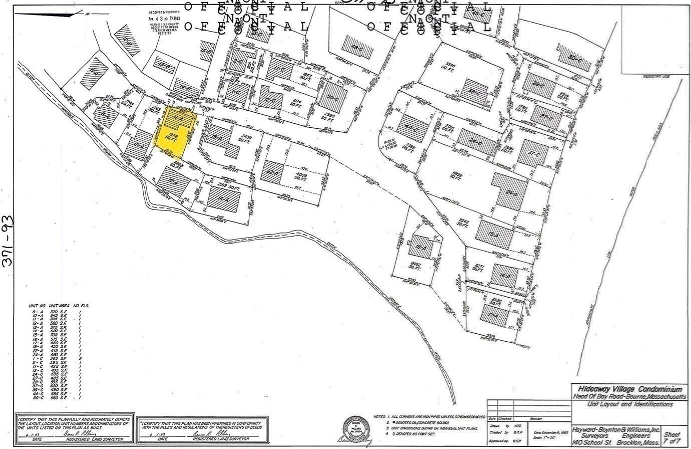 11 Thompson Road, Unit A Buzzards Bay, MA 02532 - Photo 29 of 29 plot plan