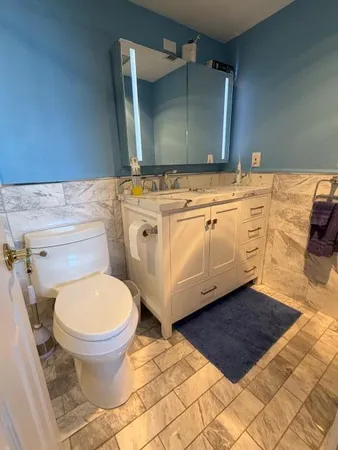 a bathroom with a sink and a toilet