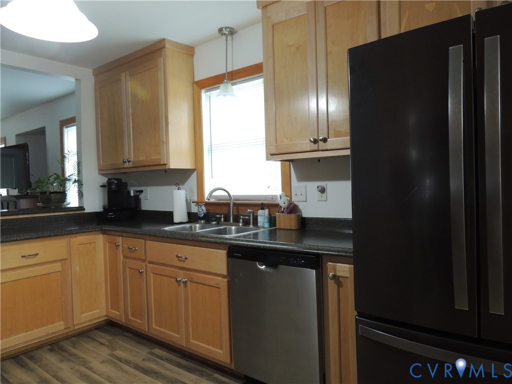 12512 Cox Road Church Road, VA 23833 - Photo 13 of 42 Kitchen featuring light wood-finish cabinetry, dar