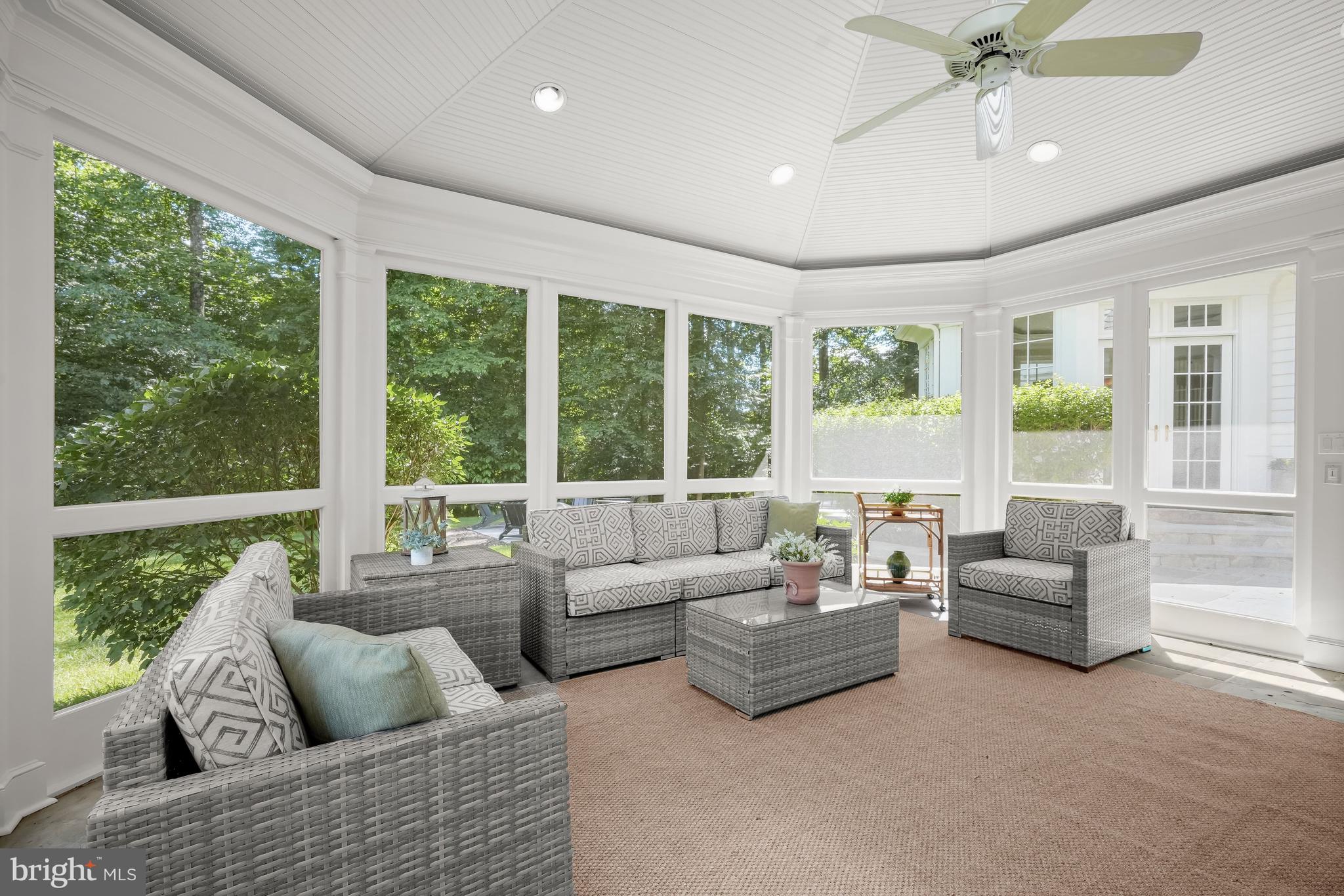 9908 Newhall Road Potomac, MD 20854 - Photo 38 of 44 Screened Porch overlooking Yard