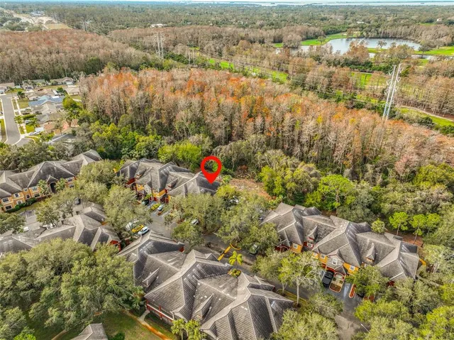 a view of lake and yard