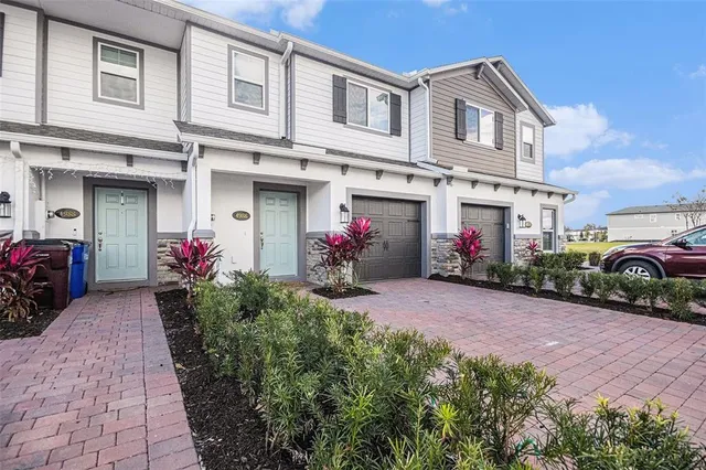 a front view of a house with an outdoor space