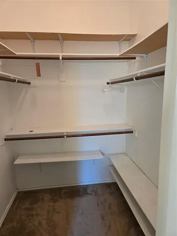a close view of closet