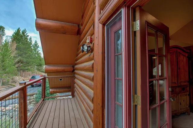 a view of balcony and deck