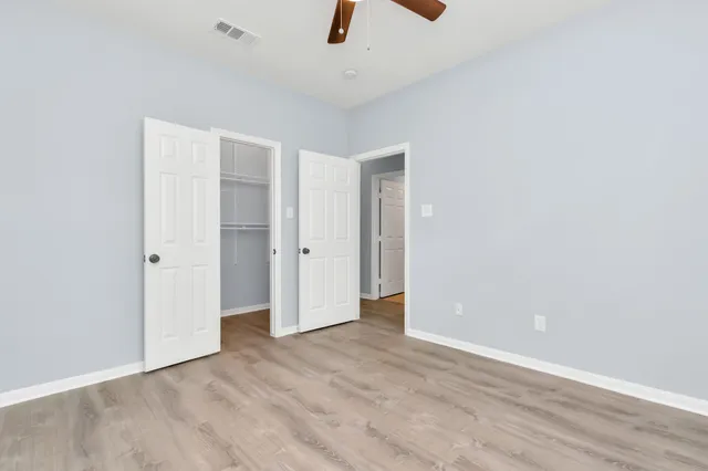 wooden floor in an empty room