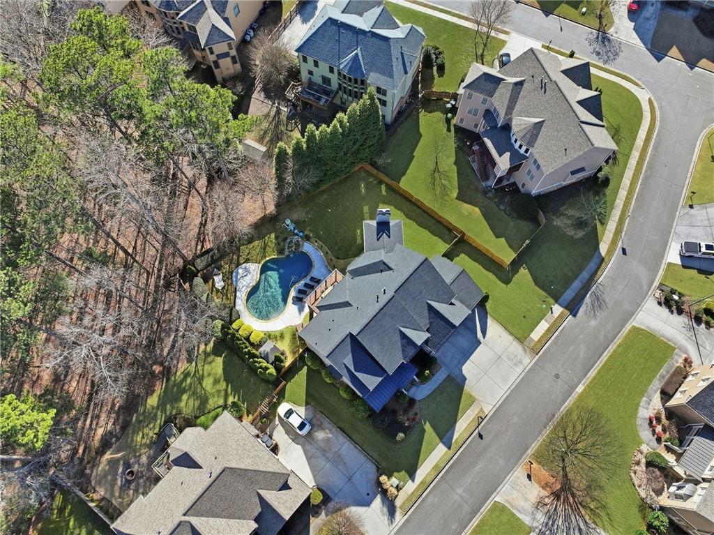 1830 Callaway Ridge Drive Northwest Kennesaw, GA 30152 - Photo 3 of 60 an aerial view of a house with a garden