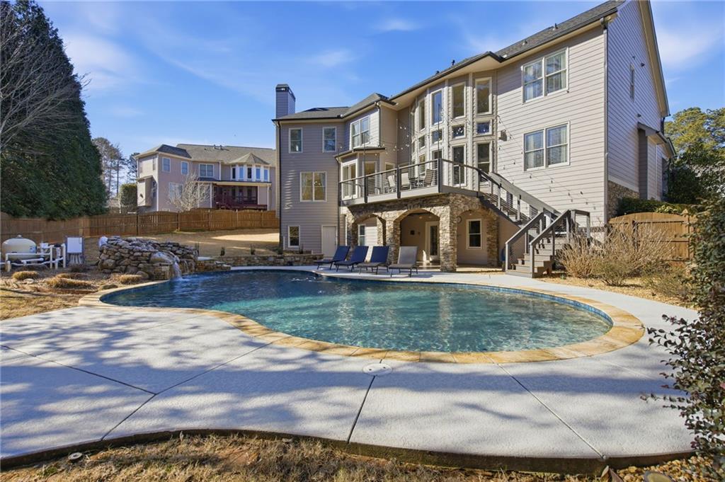 1830 Callaway Ridge Drive Northwest Kennesaw, GA 30152 - Photo 52 of 60 a view of a house with swimming pool
