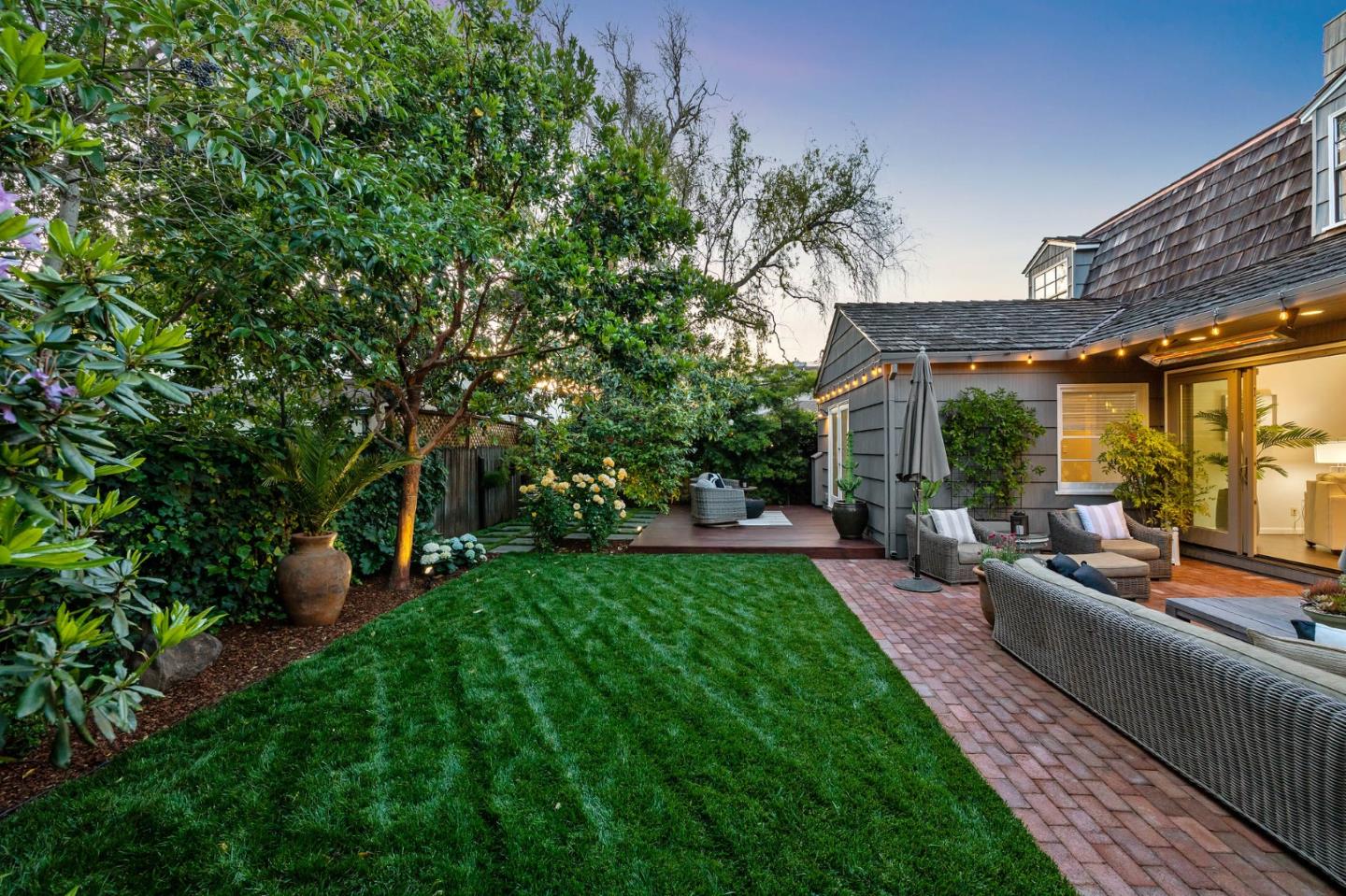 514 Alhambra Road San Mateo, CA 94402 - Photo 15 of 16 swimming pool with outdoor seating and green space