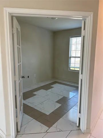 a view of an empty room