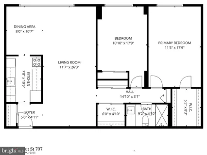 $409,500 | 1919 Chestnut Street, Unit 707, Philadelphia, PA 19103