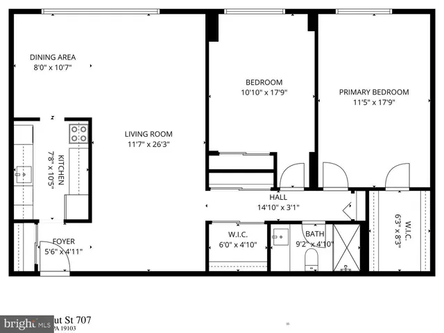 $415,000 | 1919 Chestnut Street, Unit 707, Philadelphia, PA 19103