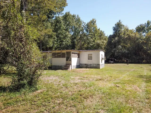 a house with trees in front of it