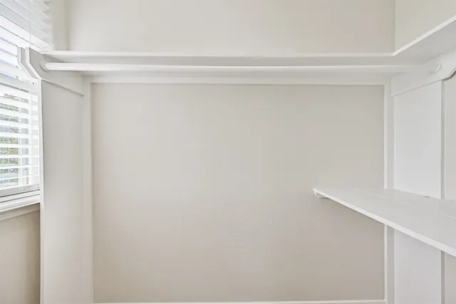 a view of small space with closet