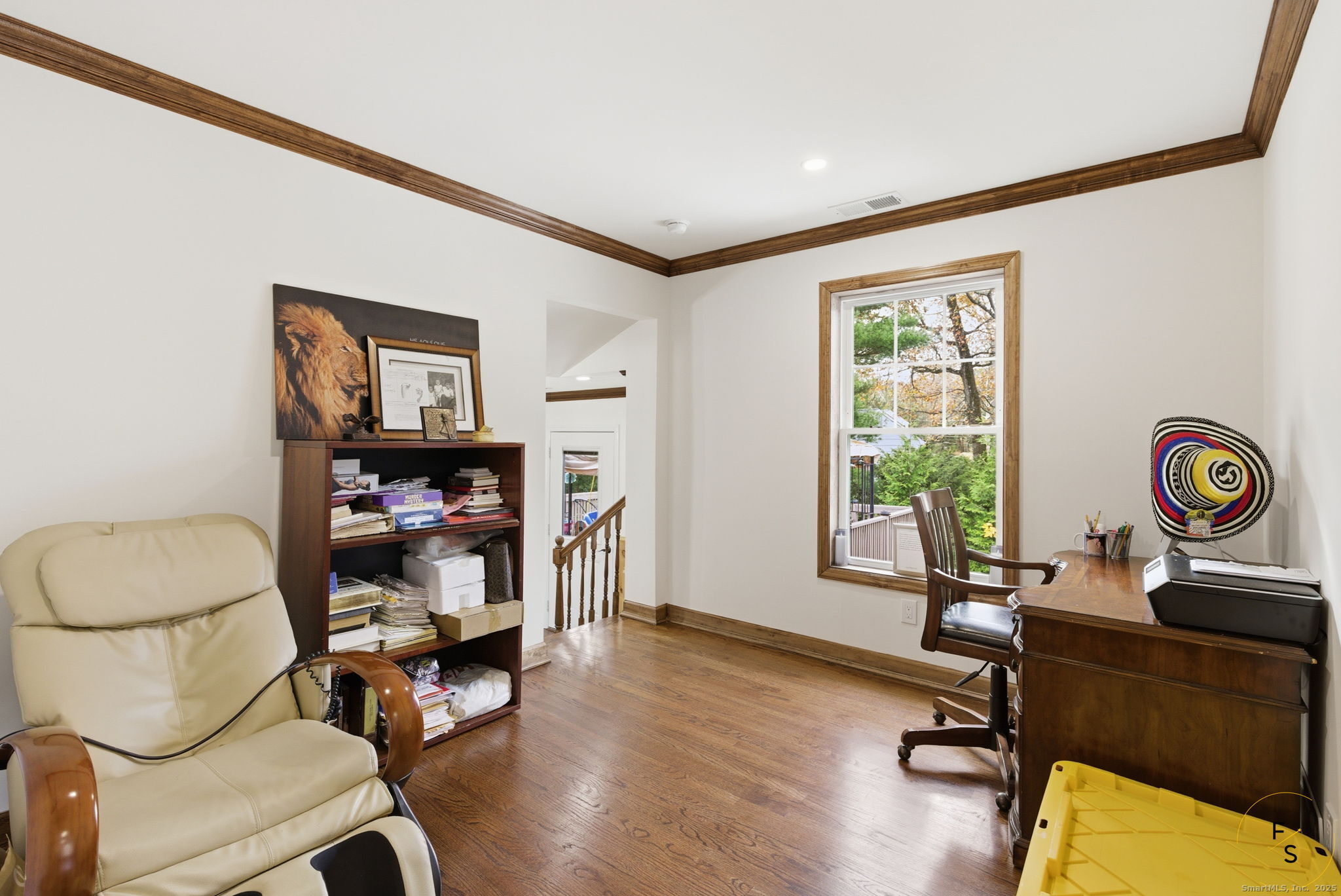 29 Priscilla Road Norwalk, CT 06850 - Photo 14 of 40 a view of a workspace with furniture and a window